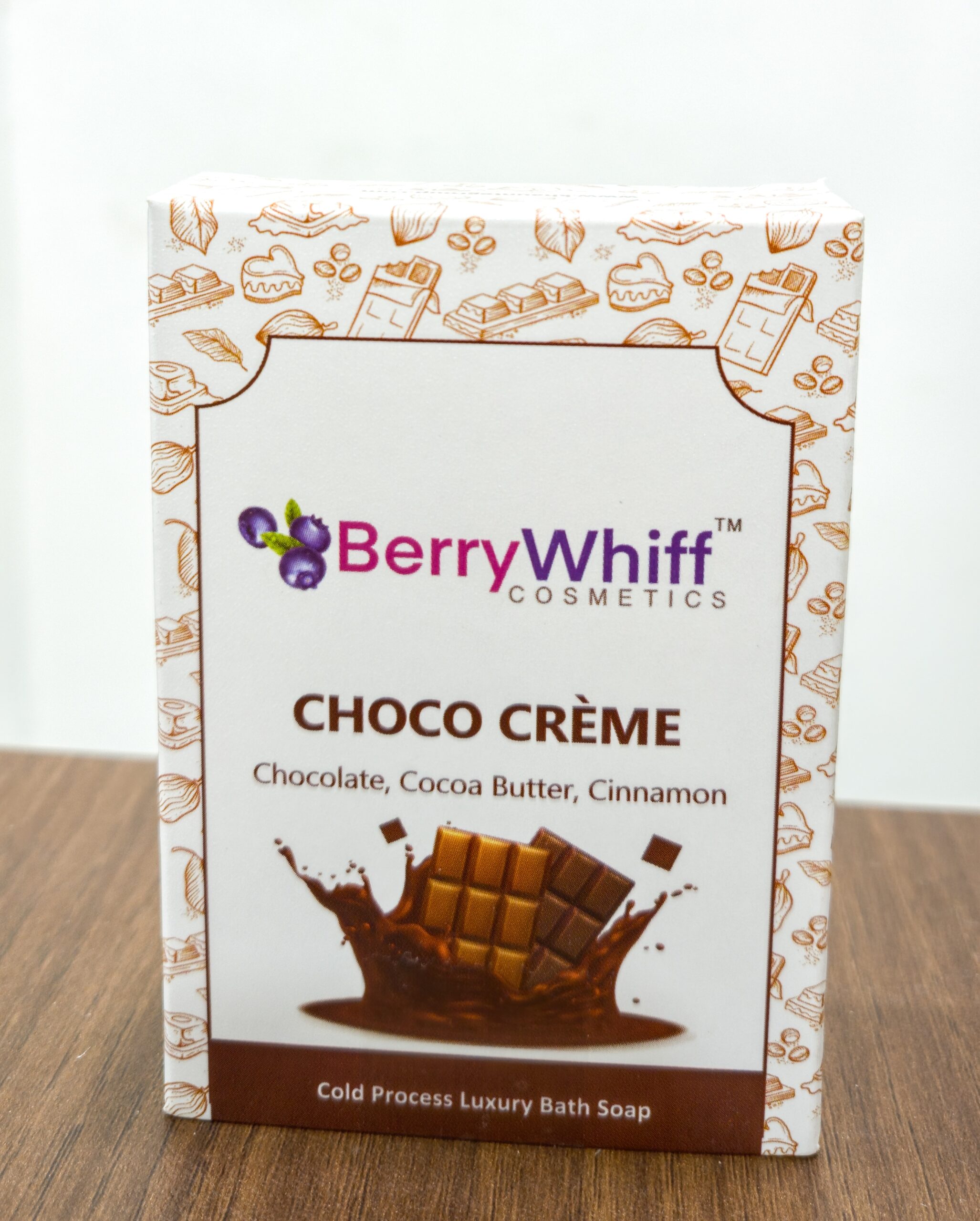 BerryWhiff Cosmetics - Choco creme soap (Pack of 3) - Image 3