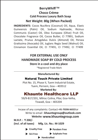 BerryWhiff Cosmetics - Choco creme soap (Pack of 3) - Image 5