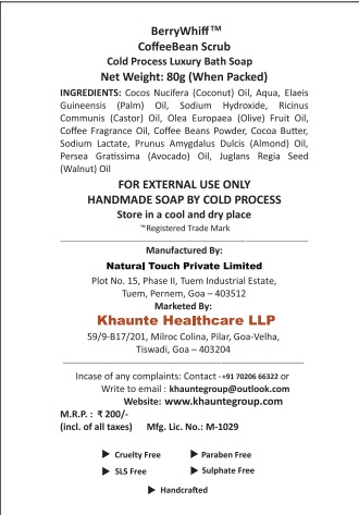 BerryWhiff Cosmetics - Coffee Bean Scrub (Pack of 3) - Image 4